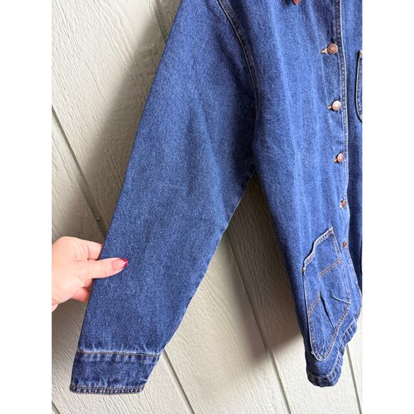 Vintage Haik’s Denim Chore Jacket Small 90s - Picture 3 of 6
